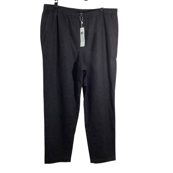 Eileen Fisher Charcoal Tapered Ankle Pull-On Pant